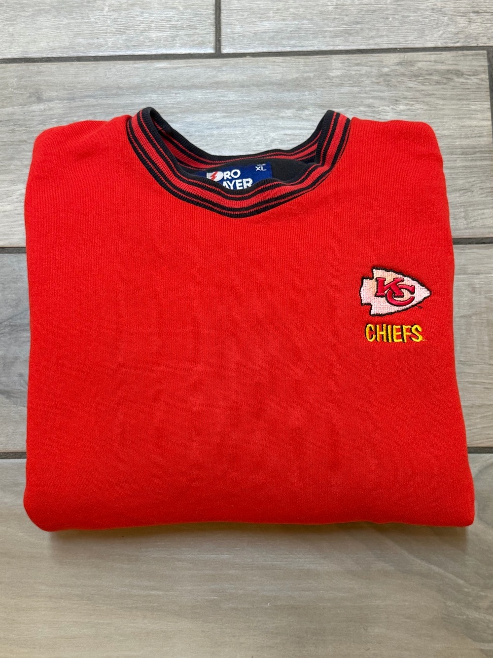 Vintage 90s Kansas City Chiefs Pro Player Crewneck Sweatshirt